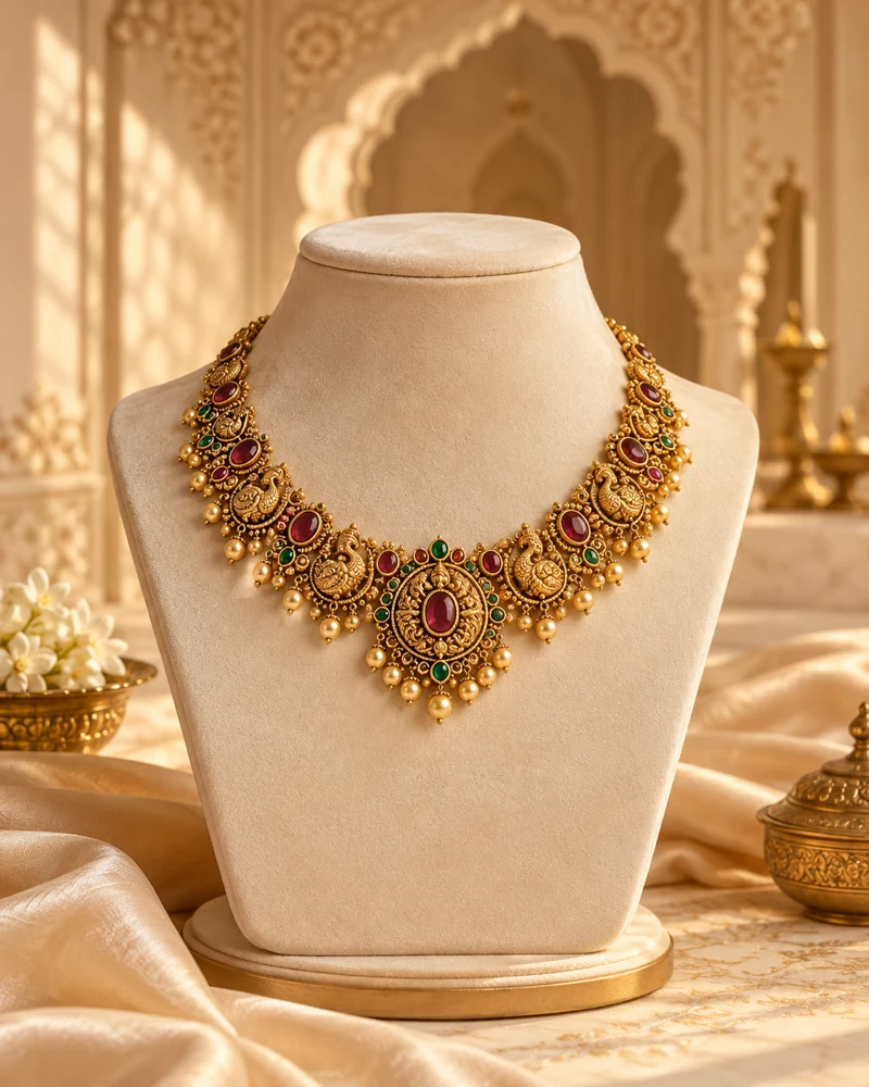 Necklace collection illustration